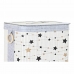 Conjunto de Cestos DKD Home Decor Branco Preto Cinzento Dourado Bambu Estrelas 41 x 31 x 42 cm (4 Peças) (2 Unidades)