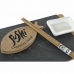 Set de sushi DKD Home Decor Noir Naturel Céramique Bambou Plastique Ardoise Oriental 30 x 15 x 4 cm (9 Pièces)