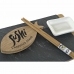 Sushi-Set DKD Home Decor Schwarz natürlich aus Keramik Bambus Kunststoff Tafel Orientalisch 30 x 15 x 4 cm (9 Stücke)