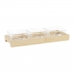 bandeja de aperitivos DKD Home Decor 31,5 x 11 x 6 cm Cristal Natural 280 ml