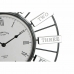 Nástěnné hodiny DKD Home Decor 40 x 6,4 x 40 cm Sklo Stříbřitý Zlatá Železo (2 kusů)