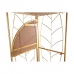 Estantes DKD Home Decor Dourado Metal Espelho 33 x 33 x 181,5 cm (1)