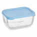 Boîte à lunch Pasabahce Snow Bleu Transparent verre Polyéthylène 420 ml 12,5 x 6 x 9,5 cm (12 Unités)