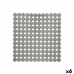 Tapete Antiderrapante para Duche Cinzento PVC 54 x 54 x 1 cm (6 Unidades)