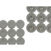 Rutschfeste Duschmatte Grau PVC 54 x 54 x 1 cm (6 Stück)