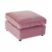 Footrest DKD Home Decor Pink Polyester Modern (55 x 55 x 30 cm)