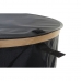 Košara za prljavo rublje DKD Home Decor Crna Ozols Flomaster (44 x 44 x 57 cm)