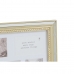 Marco de Fotos DKD Home Decor Luxury 46,5 x 2 x 40 cm Cristal Plateado Dorado Poliestireno Tradicional (2 Unidades)