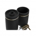 Set de Baño DKD Home Decor Negro Dorado Resina 7 x 7 x 17 cm 2 Piezas