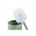 Set da Bagno DKD Home Decor Verde Argentato polipropilene Dolomite Tropicale Foglia della pianta 9,5 x 9,5 x 37 cm