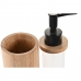 Dozator de Săpun DKD Home Decor Negru Natural Bambus polipropilenă