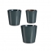 Set of pots Anthracite Clay (6 Units)