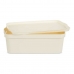 Cutie de depozitare cu capac Crem Plastic 14 L 29,5 x 14,3 x 45 cm