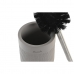 Toilet Brush DKD Home Decor 10 x 10 x 37 cm Grey Cement Stainless steel