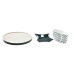 Set Malych Misek DKD Home Decor Dřevo 22 x 22 x 1 cm Listy Zelená Kamenina