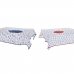 Service de linge de table DKD Home Decor 150 x 250 x 0,5 cm Rouge Bleu Blanc (2 Unités)