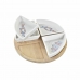 Set za Predjelo DKD Home Decor Plava Prirodno Bambus Gres Keramika Mediteran 21,5 x 21,5 x 1 cm (5 pcs)