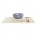 Set za sushi DKD Home Decor 14,5 x 14,5 x 31 cm Plava Gres Keramika Orijentalno (16 Dijelovi)