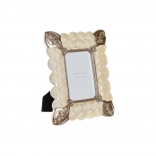 Set Marco de Fotos Pared Múltiple Cuadro Portafotos Madera Marrón Beige  Decoración 53 cm