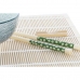 Set de sushi DKD Home Decor 14,5 x 14,5 x 31 cm Vert Grès Oriental (16 Pièces)