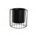 Planter DKD Home Decor Black Metal 26 x 26 x 26 cm