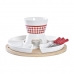 Aparat Fondue DKD Home Decor Roșu 26,5 x 26,5 x 1,5 cm (10 pcs)