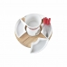 Fondue DKD Home Decor Rdeča 26,5 x 26,5 x 1,5 cm (10 pcs)