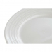 Piatto da pranzo DKD Home Decor Bianco Porcellana 19 x 19 x 2 cm