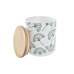 Set van 3 Potjes DKD Home Decor Natuurlijk Wit Groen Bamboe Keramiek Tropisch 10 x 10 x 17 cm