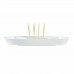 Pladanj za aperitive DKD Home Decor Pisana Prirodno Bambus Gres Keramika Tropsko 23,5 x 23,5 x 7 cm