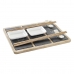 Set de sushi DKD Home Decor Bambou Ardoise Noir Naturel Oriental 25 x 19 x 3 cm