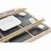 Набор для суши DKD Home Decor Бамбук Доска Чёрный Натуральный Восточный 25 x 19 x 3 cm