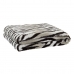 Blanket DKD Home Decor White Black Grey Colonial Wild 150 x 200 x 2 cm