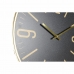 Sienas pulkstenis DKD Home Decor 40 x 4 x 40 cm Melns Brūns Dzelzs Svārsts Koks MDF (2 gb.)