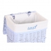 Set of Baskets DKD Home Decor Blue Celeste wicker Children's 44 x 34 x 56 cm (5 Pieces)