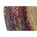 Tapijt DKD Home Decor Polyester Katoen Multicolour Jute (200 x 200 x 0,7 cm)