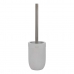 Toilet Brush DKD Home Decor 10 x 10 x 37 cm Cement Stainless steel White