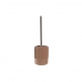 Toiletborstel DKD Home Decor 11 X 11 X 36,5 CM Cement Terra cotta Roestvrij staal