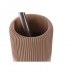 Toiletborstel DKD Home Decor 11 X 11 X 36,5 CM Cement Terra cotta Roestvrij staal