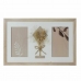 Marco de Fotos DKD Home Decor 39 x 1,2 x 22 cm Cristal Natural Blanco Shabby Chic