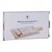 Δίσκος για σνακ DKD Home Decor Bamboo Αλουμίνιο Πήλινα 21,5 x 11,8 x 1,5 cm