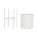 Set de Maceteros DKD Home Decor Metal Blanco Shabby Chic (31 x 31 x 58 cm)