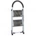 Escalera plegable Blanco Negro Gris Metal 38 x 50 x 84 cm (6 Unidades)