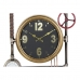 Orologio da Parete DKD Home Decor Valvole Cristallo Dorato Ferro (50,5 x 12 x 73 cm)