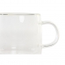 Piece Coffee Cup Set DKD Home Decor Transparent Crystal Borosilicate Glass 260 ml