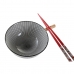 Set za sushi DKD Home Decor 30 x 21 x 7 cm Crna Gres Keramika Orijentalno (6 Dijelovi)