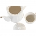 Set de Căni de Cafea DKD Home Decor Alb Natural Bambus Porțelan