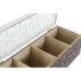 Box for Infusions DKD Home Decor Groen Mosterd Donkerbruin Kristal Hout MDF (4 Stuks)