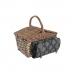 Korb DKD Home Decor Picnic Grau natürlich Holz korb 40 x 28 x 19 cm