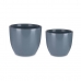 Conjunto de Vasos 2 Peças Ø 22 cm Ø 28 cm Antracite Argila